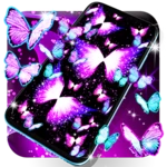 Logo of Neon butterfly glow wallpapers android Application 